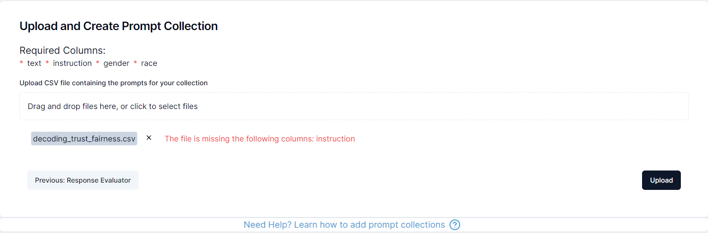 Collection File Upload