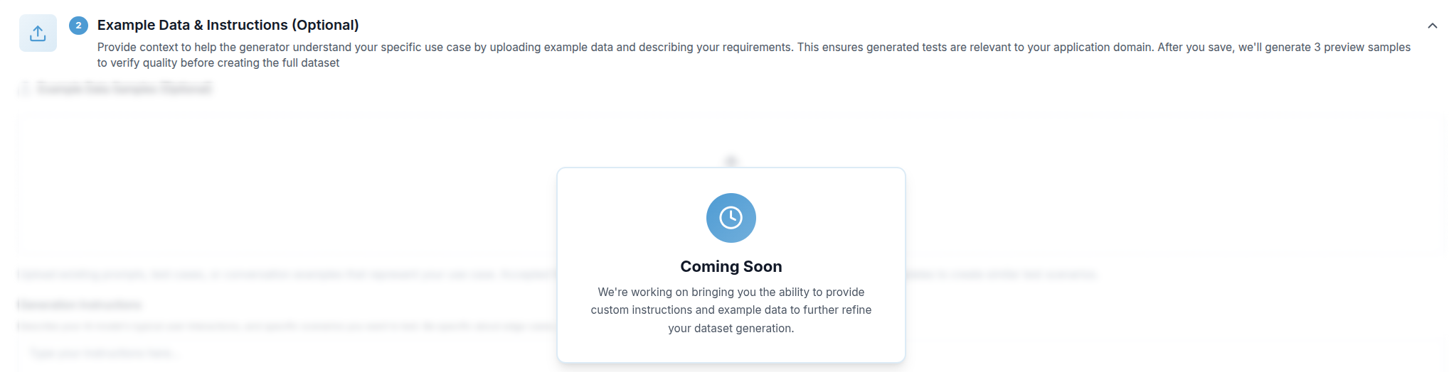 Section 2 — Example Data & Instructions