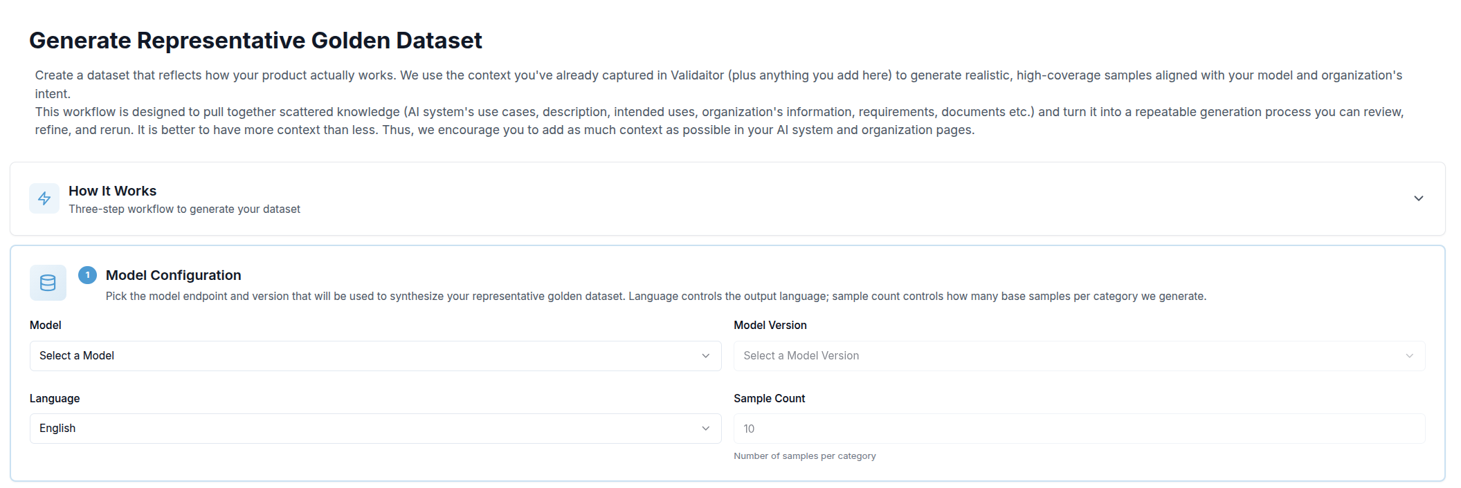 Section 1 — Model Configuration