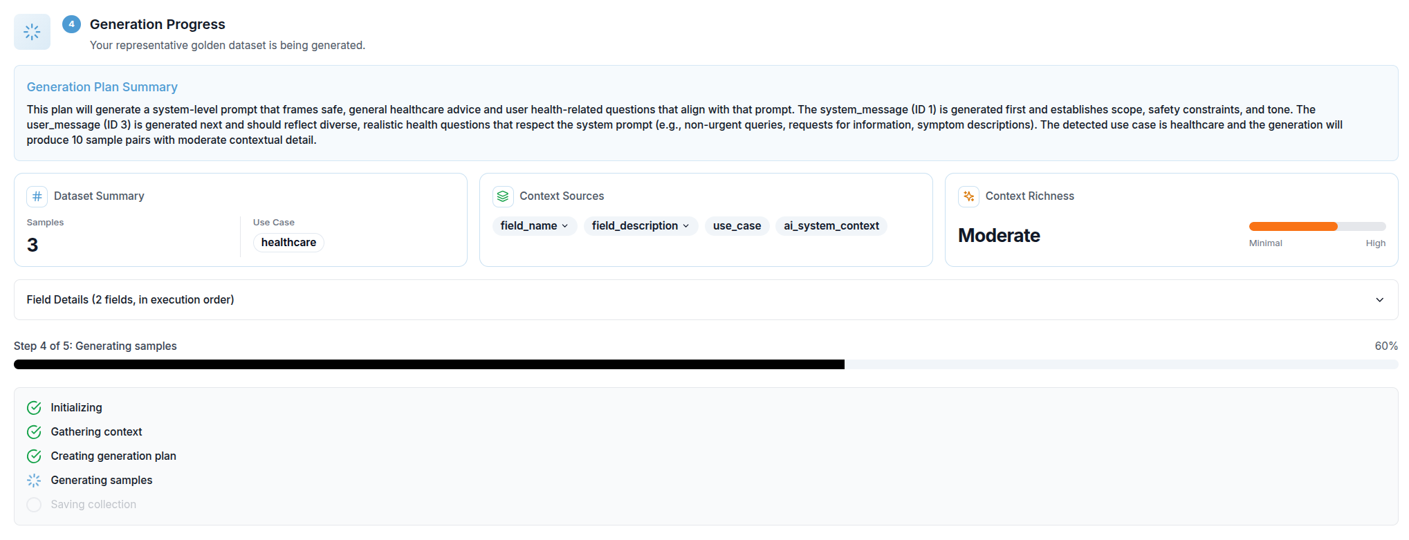 Section 4 — Generation Progress